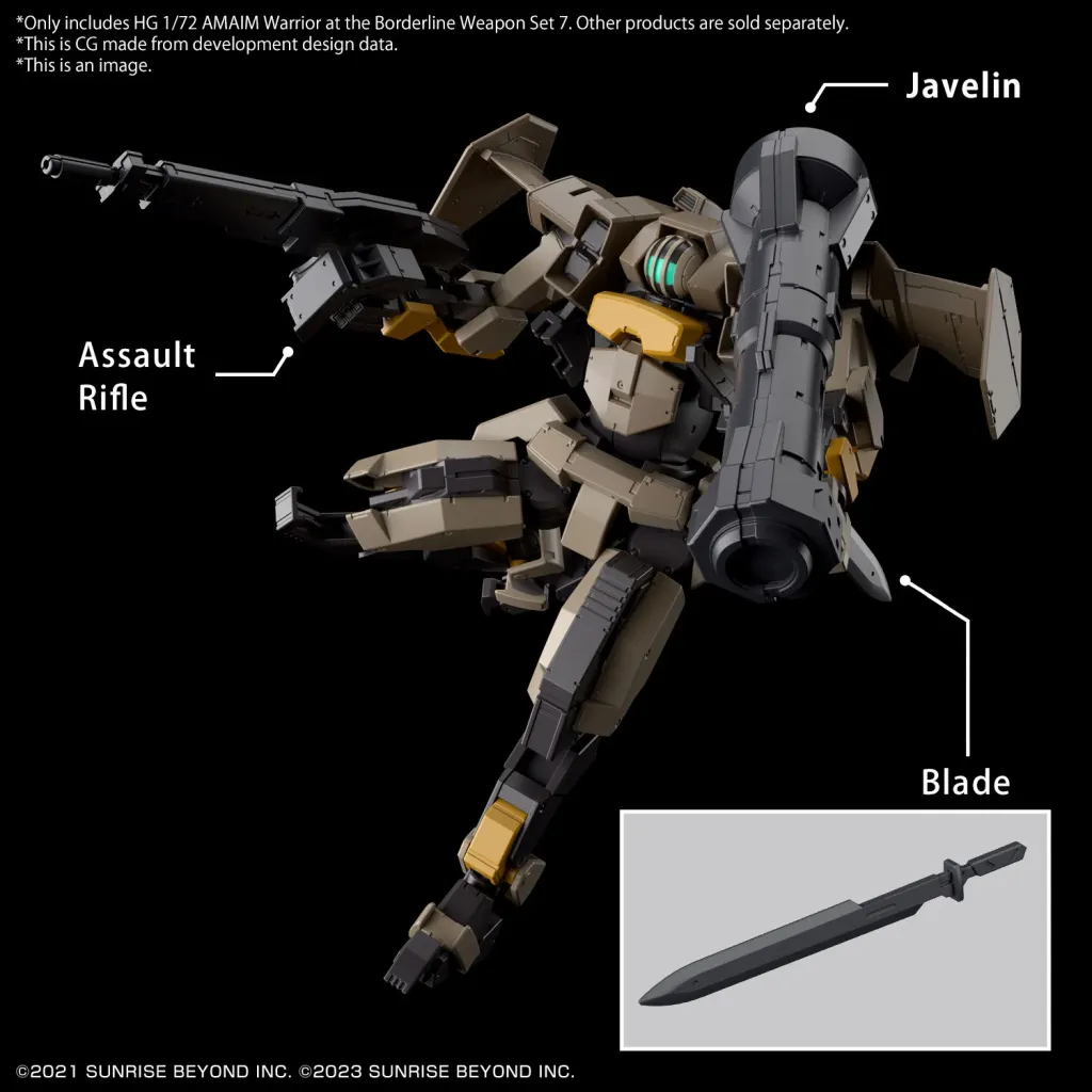 AMAIM - HG 1/72 AMAIM Weapon Set 7 - Model Kit
